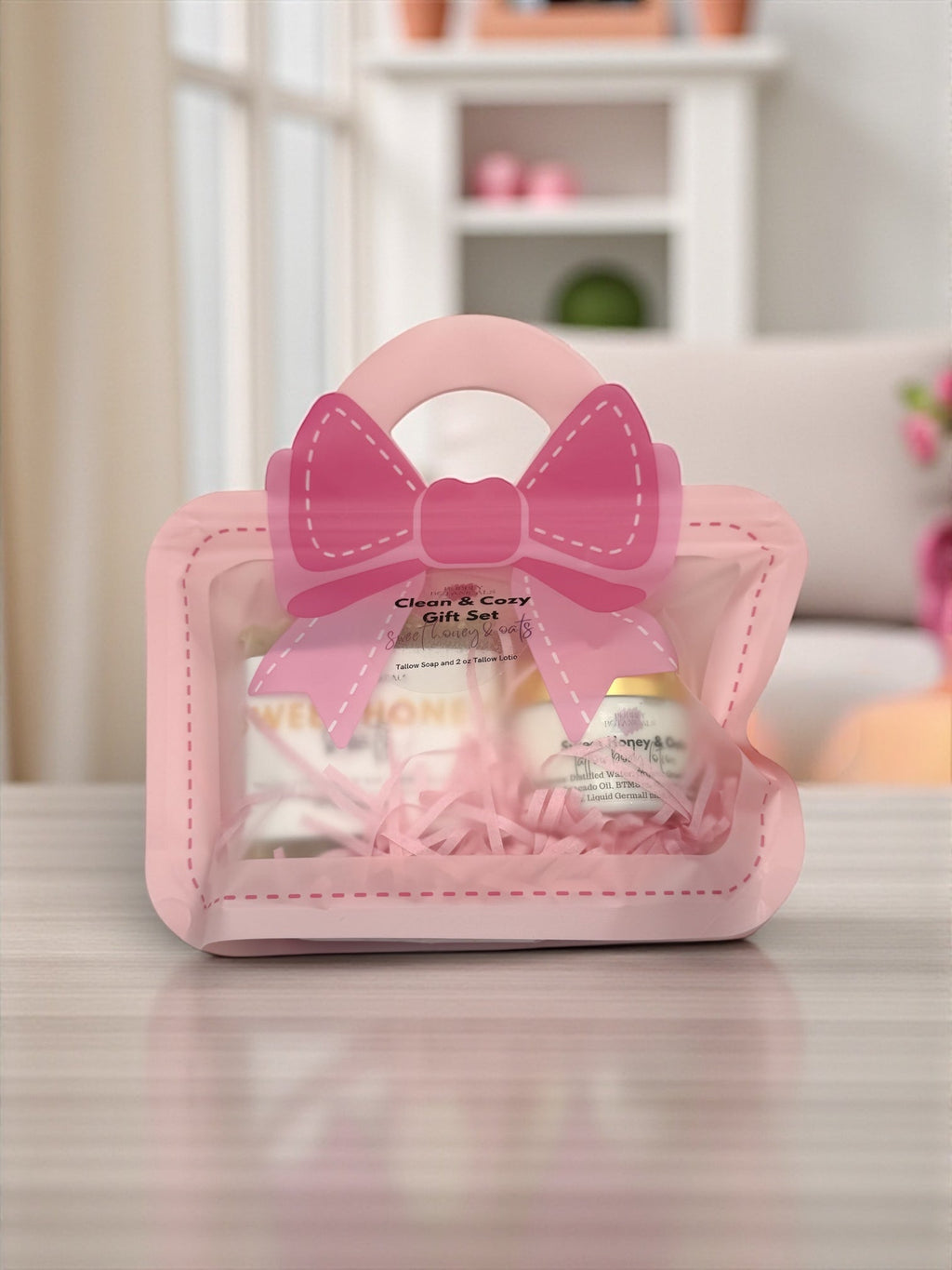 Clean and Cozy Tallow Gift Set – Natural Tallow Soap and Lotion Gift Set