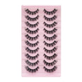 Russian Curl Strip Lashes — 10 Pairs