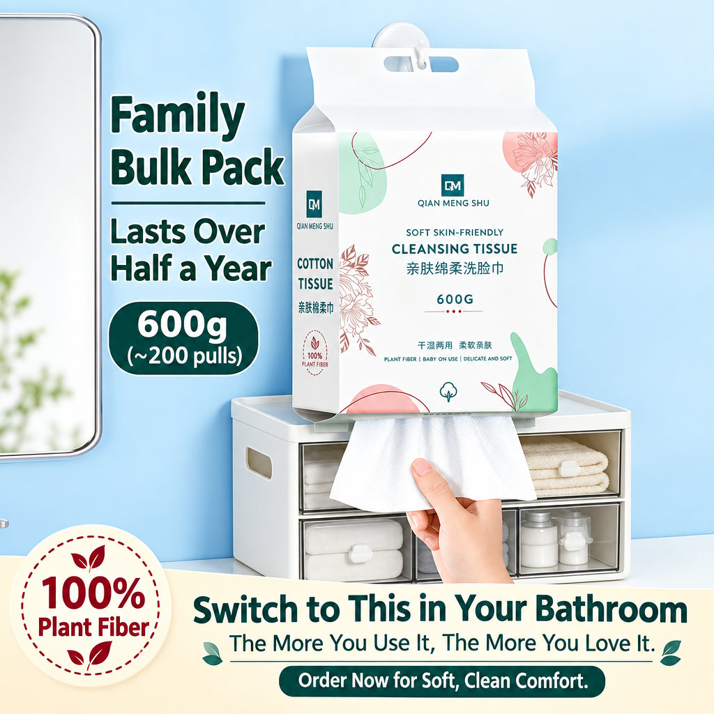 Pure Cotton Disposable Face Towels