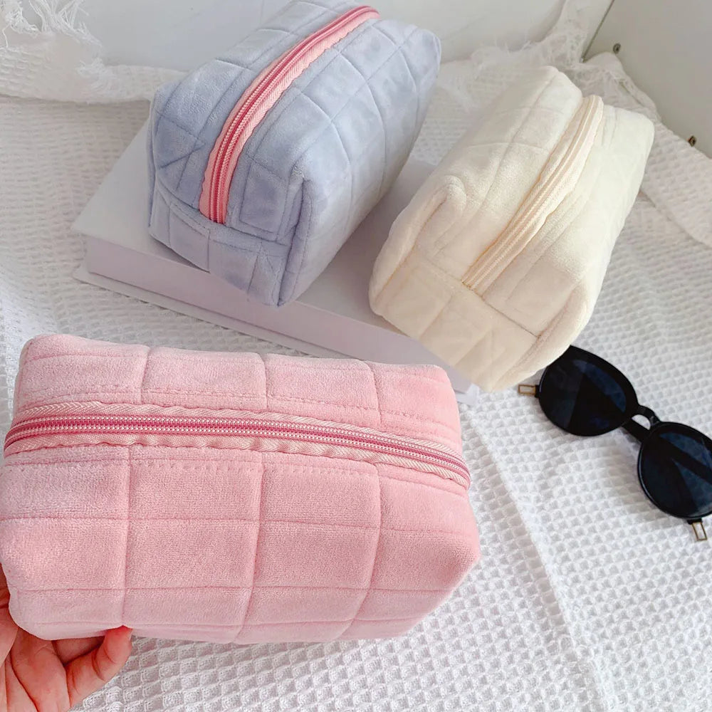 Velvet Pillow Cosmetic Bag