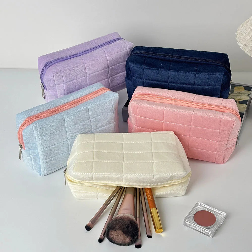 Velvet Pillow Cosmetic Bag