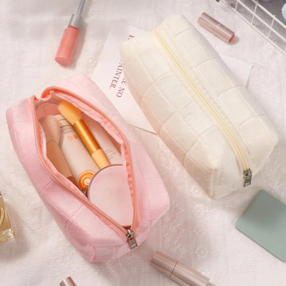 Velvet Pillow Cosmetic Bag