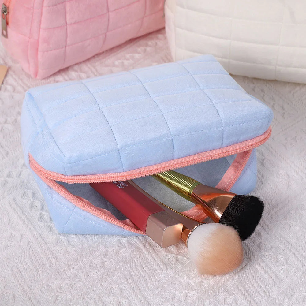 Velvet Pillow Cosmetic Bag
