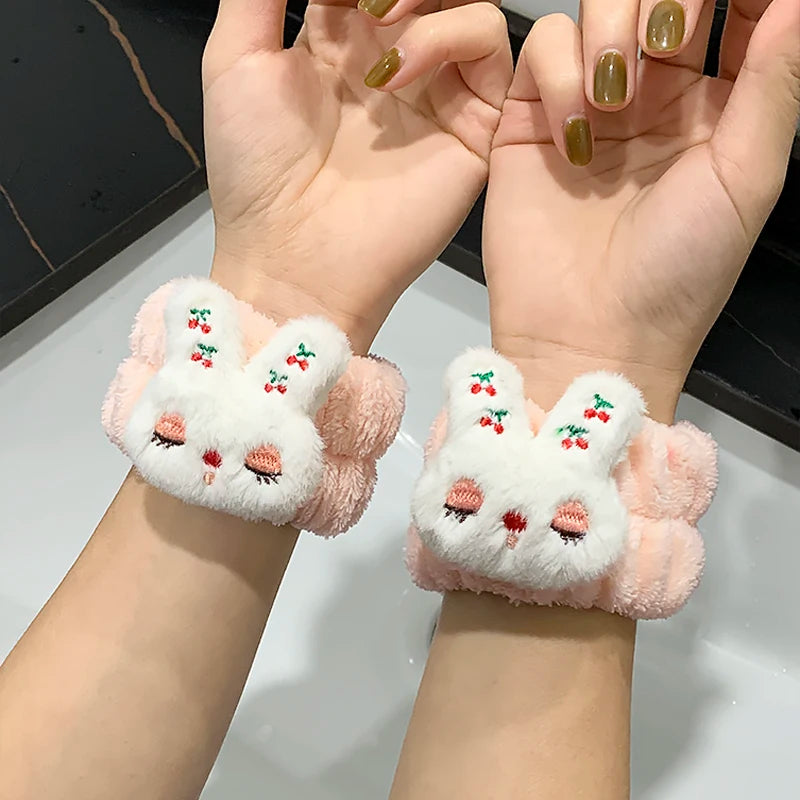 Spa Headband And Wristband Set