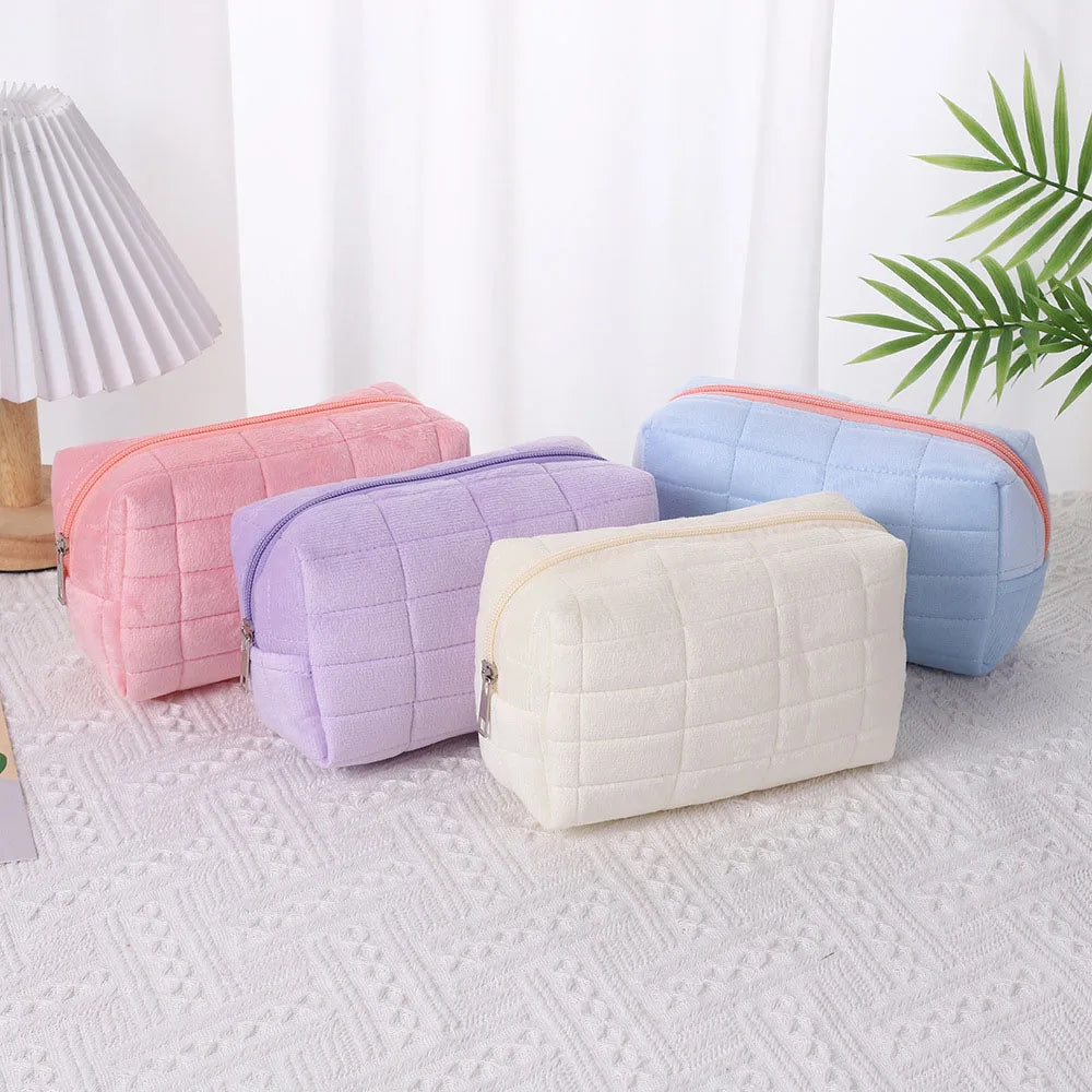 Velvet Pillow Cosmetic Bag
