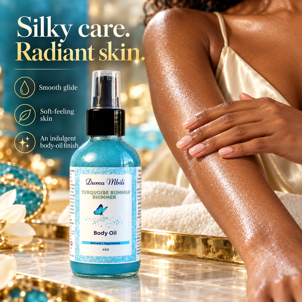 Turquoise Summer Shimmer Body Oil