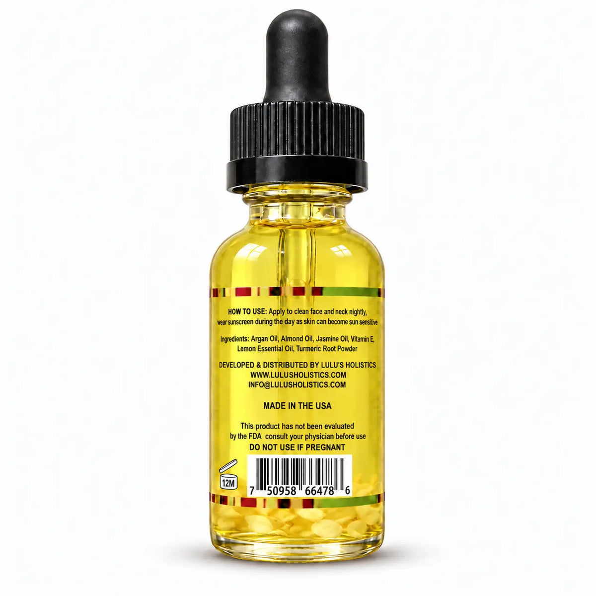 Lulu's Holistics Even-Tone Argan & Jasmin Nighttime Face Serum (30ml)