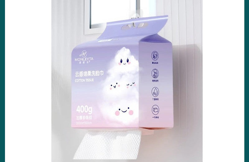 Pure Cotton Disposable Face Towels