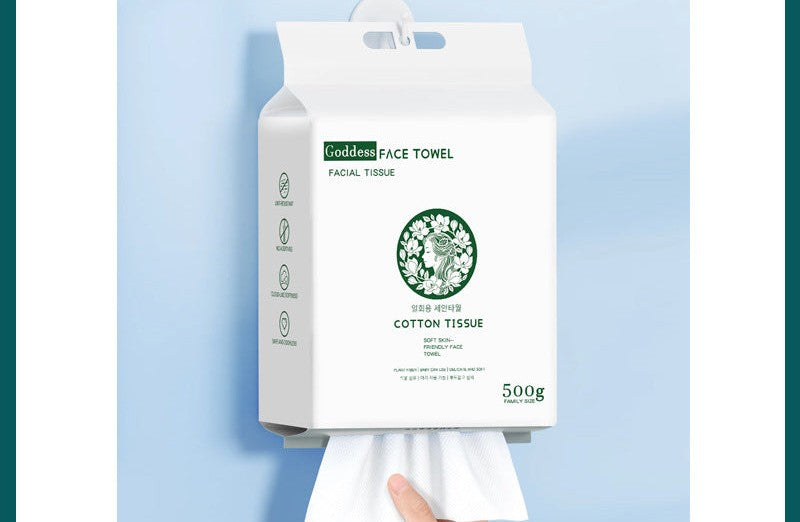 Pure Cotton Disposable Face Towels